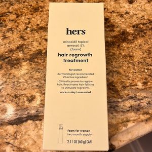 Hers brand new in box minoxidil foam